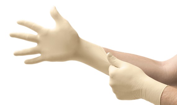 MICROFLEX® Diamond Grip® Disposable Latex Gloves</br>7 mil - Spill Control